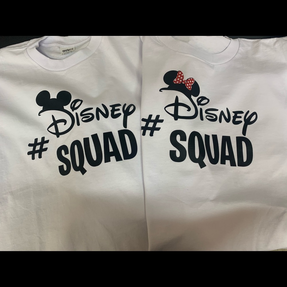 Disney squad shirts all custom
